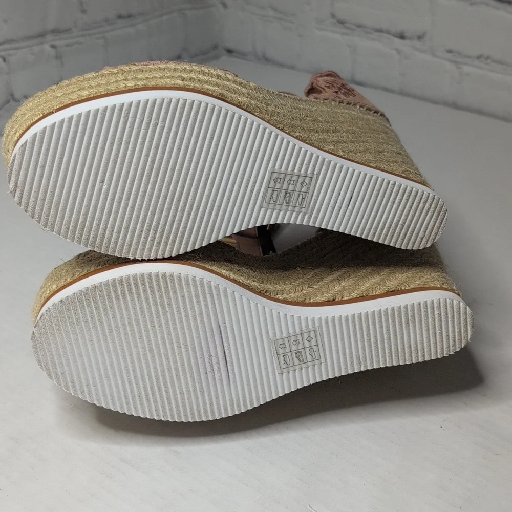 See By Chloe Espadrille Wedge Sandals With Ankle Strap Size 9 US - Picture 6 of 8